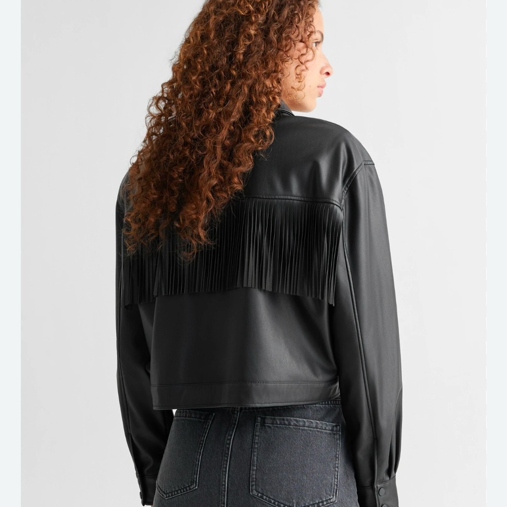Fringe Leather Jacket